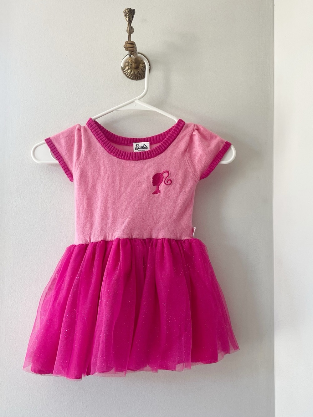 Barbie Retro Pink Sweater Tulle Dress | 3T